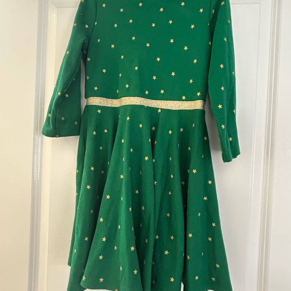 Mini Boden Green Dress with Stars